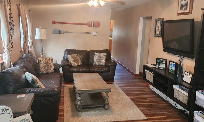 Wayland Cottage | Sunset cottage complete w/large deck, fire pit and mins away from public beach