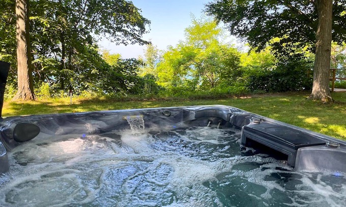 Bluewater Cottage | Sunset Serenity - lake view hot tub! Private Lake Access