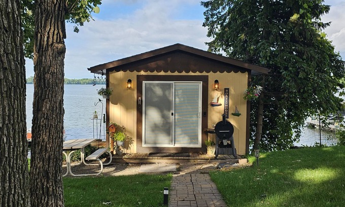 Faribault Cabin | Super spacious cabin. Simple layout and great views overlooking the lake!