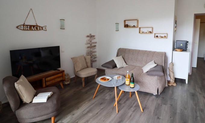 Treboul Apartment | ♡Superb T2 flat sea view Tréboul Douarnenez ♡3 stars