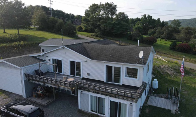 Swain Apartment | Swain Hill Hideaway offers beautiful ski area view. Accommodates 4 guests.