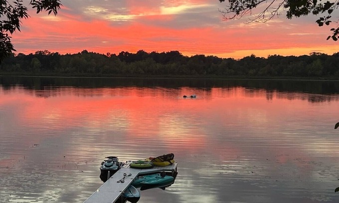 East Leroy House | Swan Haven is a NEWLY Remodeled Lakehouse with a Gorgeous Sunset View!