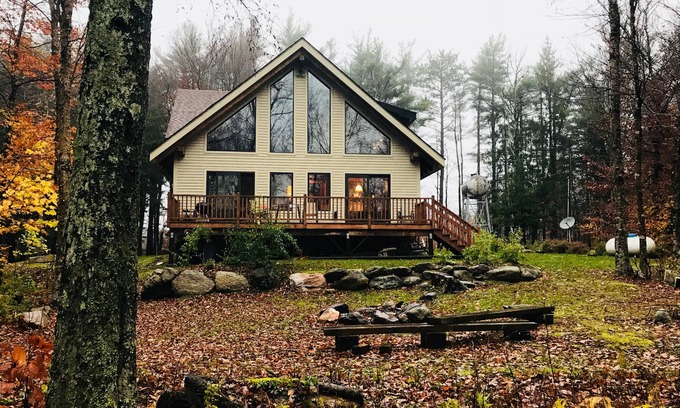 Peru House | Swiss Chalet Style Timber frame Home In Berkshires With All Modern Conveniences
