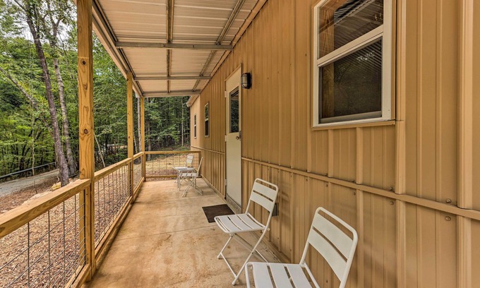 East Tallassee Cabin | Tallassee Cabin w/Forest Views Near Creek!