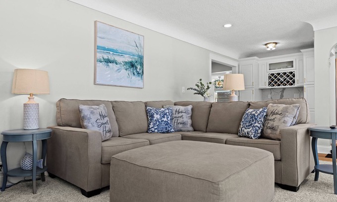 Oxford House | Tan Lake Oasis: Modern Lakefront w/Game Room, 2 min to Downtown Oxford