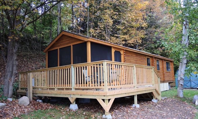 Cooperstown Cabin | Terrace Lawn Cabin - Recently built cabin, 1/2 mile to Dreams Park, shared pool