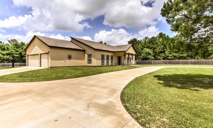 Marshall House | Texas Vacation Rental w/Fireplace, Near Lakes