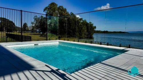 Swansea House | The Black Swan Lakehouse - waterfront pool
