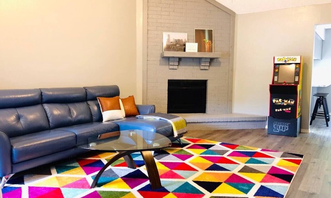North Richland Hills House | The Book Nook Books Arcade Grill Workspace!