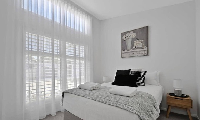 Orange Apartment | The Elm Apartments - The Black & White Room