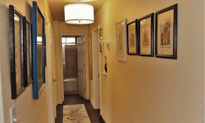 Grand Forks Apartment | The Gateway: experience a stylish and welcoming lodging, perfect for groups.