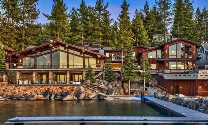 South Tahoe House | The Legendary Waterfront Estate; Villa Harrah w/Himalayan Salt Spa & Much More!