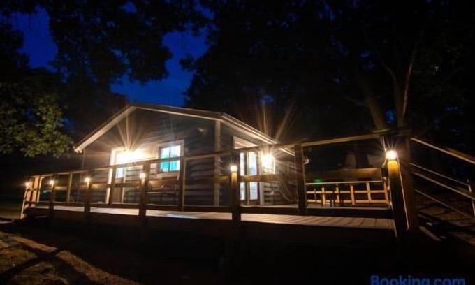 Mecosta Cottage | The Little Blue Cottage at School Section Lake