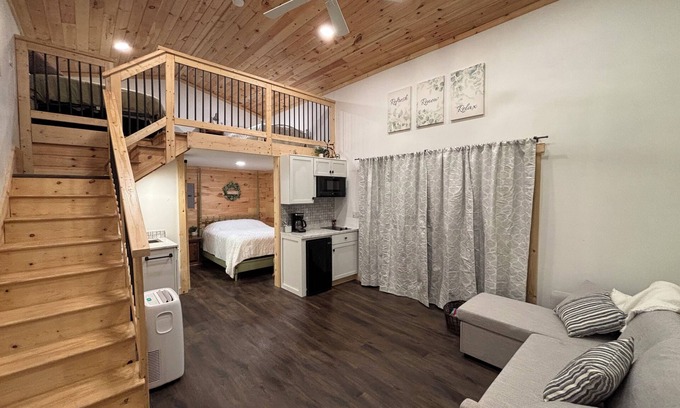 Meyersdale Cabin | The Lodge, a Cozy Lodge Cabin by the GAP Trail & view of the Sand Patch grade.