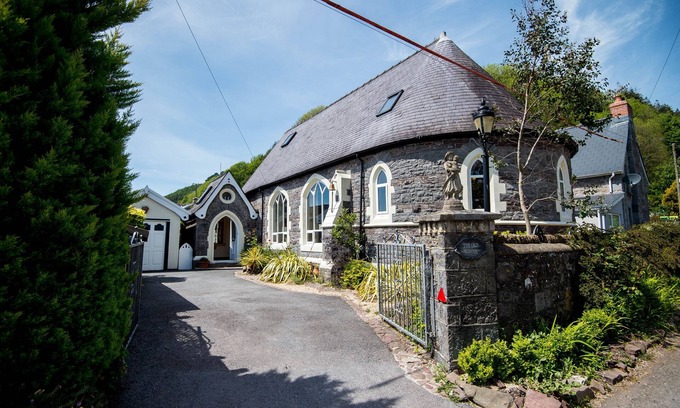 Llanddowror Cottage | The Old School , Luxury unique former school with log burner