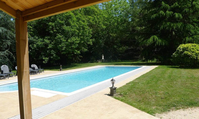 Le Tablier House | The Orangerie, with heated indoor pool, in beautiful countryside