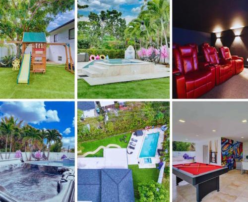 Ives Estates Villa | The Palms Villa with Cinema, Game Table, Pool, Jacuzzi , Giant Chess, 8 Beds