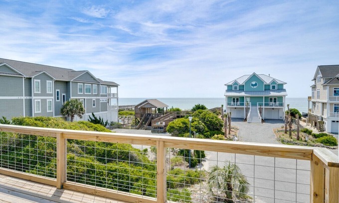 Sneads Ferry House | The Porpoise In Life, Ocean Views, Hot Tub, Pet Friendly
