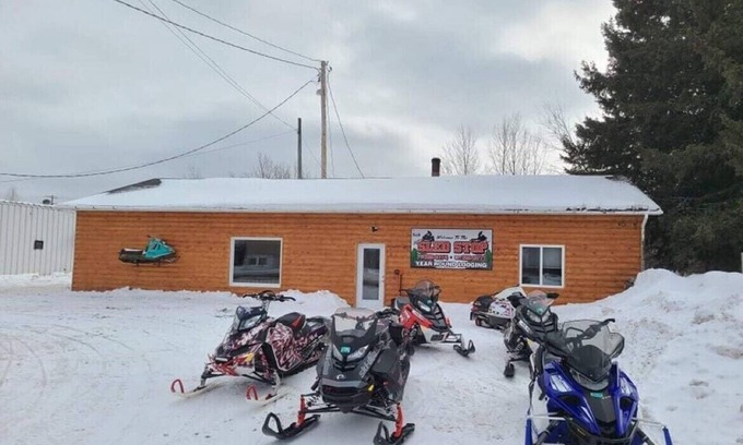 Bruce Crossing House | The Sled Stop located on ATV/Snowmobile Trail.