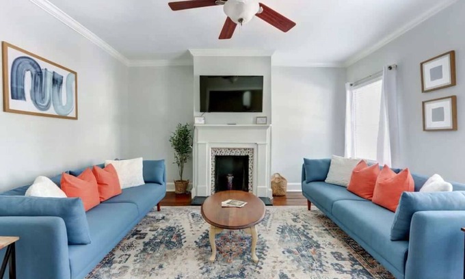 Beach Institute House | The Tea Olive - A, Fresh | Updated | Dog-Friendly