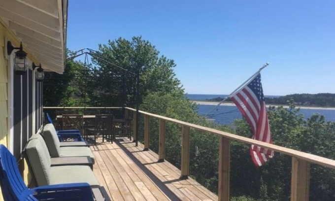 Georgetown House | The Topsider-panoramic of the Atlantic Ocean, 2 lighthouses, and Popham beach