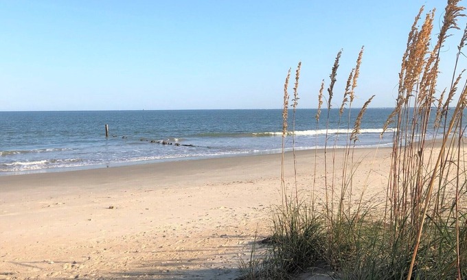 Buckroe Beach House | The "White Whale"- Cottage with private beach!