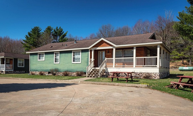 Neillsville Cabin | The Wolf Cabin at the Riviera Resort in Neillsville, Wisconsin!