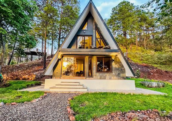 Comayagua Ski Chalet | Tiny Pines A-Frame Cabin, Domes and Luxury Glamping Site