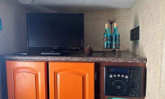 Old Town House | Tiny travel trailer with enough room to relax after hitting the nearby springs.