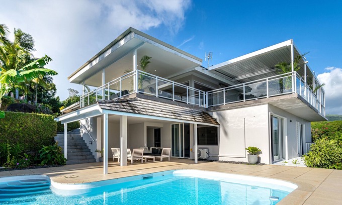 Vaira'o Villa | Toahotu estate, one of a kind villa in Tahiti Iti, pool and view - 15 pers