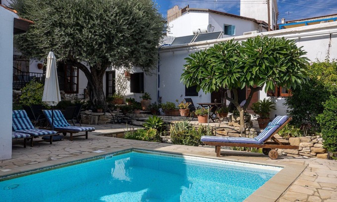 Maroni House | Traditional Character House in unspoilt Cyprus village, sea views, private pool
