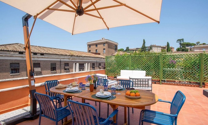 Ripa Apartment | TreasureRome Forum Rooftop Terrace Colosseum area 2BR Duplex