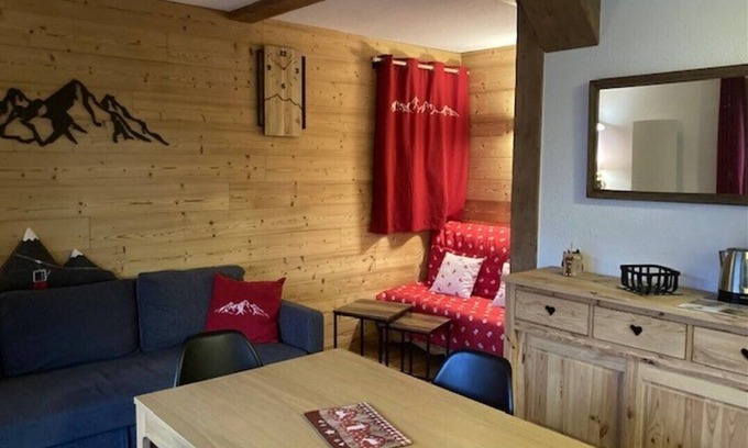 Saint-Francois-Longchamp Apartment | Tres BEL Appartement 4-6 Personnes 40m2 Skis AUX Pieds