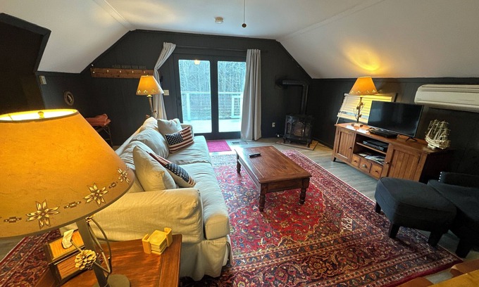 Montgomery Center Bed & Breakfast | Trout River Suite - Amazing 1BR suite with deck overlooking the Trout River & only 7 minutes to Jay Peak Resort. With Breakfast Included!