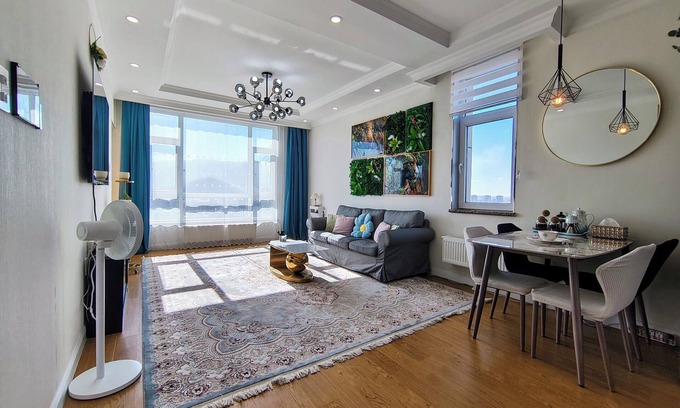 Downtown Ulaanbaatar Apartment | Tsengeldekh Chic 1 BR Apt Queen bed Mountain view