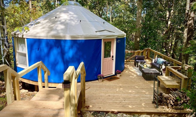 New River House | Unique Yurt on 23 Acres in the Mountains!
