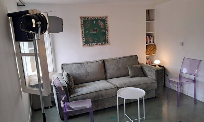 Saint-Thomas-d'Aquin Apartment | Unit018 Saint Germain Saints Pères Air-conditioned, balcony, Eiffel Tower view.