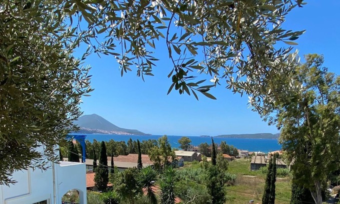 Gialova Villa | Unlimited sea view on the bay of Navarino with private pool