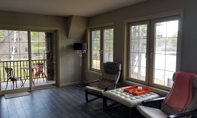 Wells Apartment | Upscale lake front second floor unit in Wells, NY with stunning views and WiFi