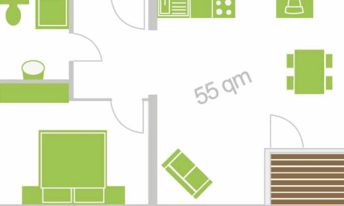 Weissenberg Apartment | Vacation apartment 1 - 55 sqm (2-4 persons), balcony - Weichaer Hof FBS Sonja Fritsch