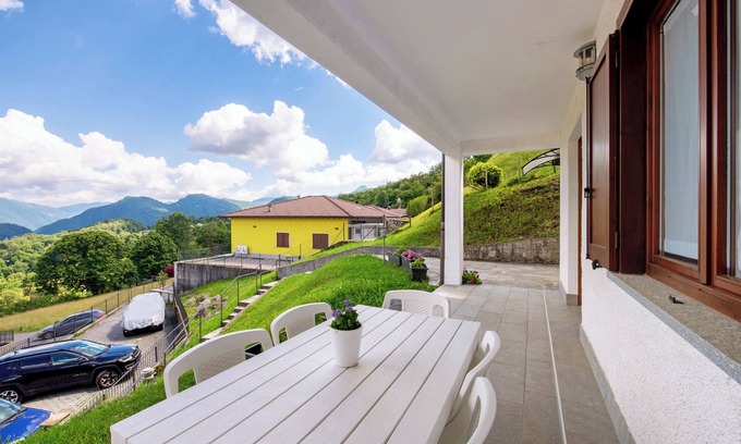 Centro Valle Intelvi House | Vacation Home "Loft Bellavista" with Mountain View, Private Terrace & Wi-Fi