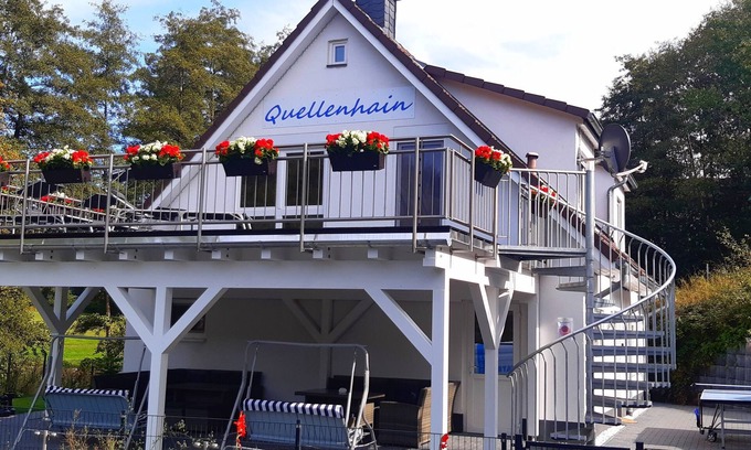 Reichshof House | Vacation home QUELLENHAIN with 5 bedrooms, 2 bathrooms, 3 terraces, garden