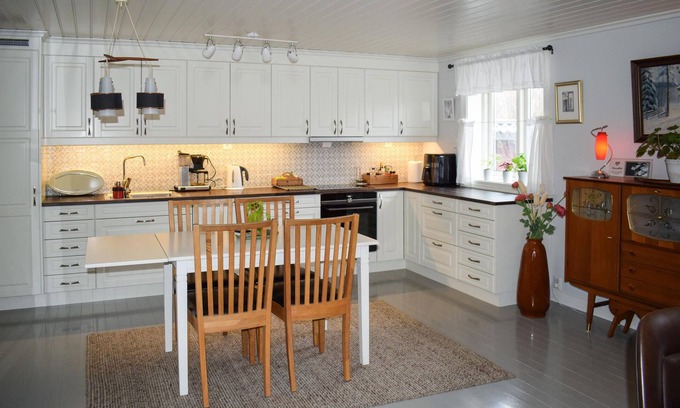 Kragero House | Vacation home with a mountain bike trail right outside the door.