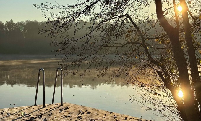 Probst Jesar House | Vacation home with private lake access, sauna, gas barbecue, jetties and garden
