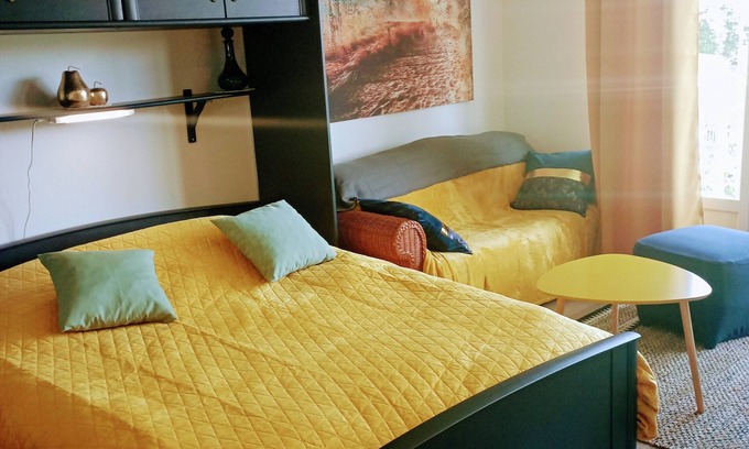 Bagnoles-de-l'Orne Apartment | ♥ Very bright studio with balcony near the thermal baths and at the foot of the shops