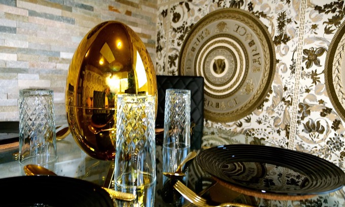 Rotherham Apartment | Versace Gold Apartment Opulence