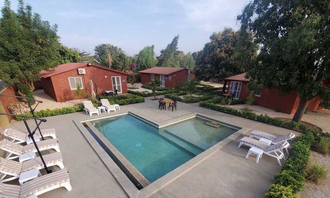 Yayem Villa | Very beautiful Villa Choucador, 70m2, located on the edge of a swimming pool with paddling pool