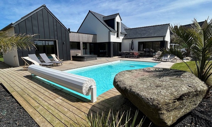 Brignogan-Plage Villa | Villa Soizic Piscine&SPA