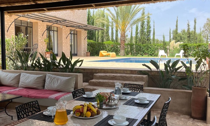 Ida Ougourd Villa | Villa 4 bedrooms heated pool house staff