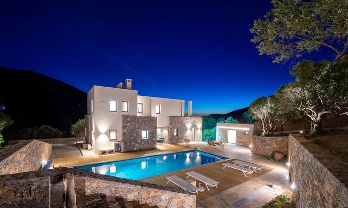 Vrachasi Villa | Villa Adagio - 5 bedroom villa with a heated eco-pool